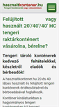 Mobile Screenshot of hasznaltkontener.hu